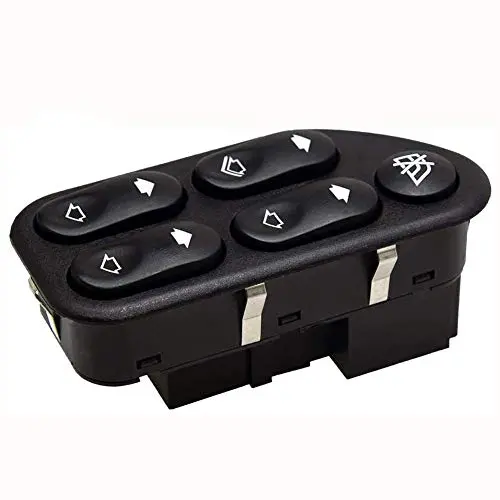 IDIYA New Auto Replacement Part # 7S6514529AA 7S65-14529-AA 4L5514529AA Electric Window Power Control Switch Button 4 Way 8+3 Pin Driver Side for Ranger Fiesta Ecosport 2004-2008 (1 Pack)