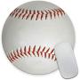 Smooffly Round Mouse Pad Custom,Baseball Design Customized Round Non-Slip Rubber Mousepad Gaming Mouse Pad Size 7.9 x 7.9 x 0.12 Inch