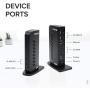Plugable USB 3.0 and USB-C Universal Laptop Docking Station for Windows and Mac (Dual Video HDMI, Gigabit Ethernet, Audio, 6 USB Ports)