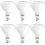 Sunco Lighting 6 Pack BR40 LED Bulb, 17W=100W, Dimmable, 3000K Warm White, 1400 LM, E26 Base, Indoor Flood Light for Cans - UL & Energy Star