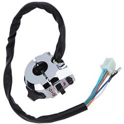 Suuonee Motorcycle Handlebar Switch,Motorcycle Function Switch Horn Turn Signal Switch Blinker Switchs For 22mm Handlebar