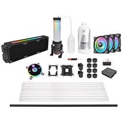 Thermaltake Pacific CL360 Max D5c Res/Pump 16.8 Million Color RGB (Alexa, Razer Chroma) Software Enabled Copper Radiator PETG Hard Tube Water Cooling Kit CL-W259-CU00SW-A