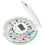 Automatic Pill Dispenser – 28-Day Electronic Medication Planner/Organizer – Dispense Up 6 Times/Day – Easy Read Display - Includes Flashing Light, Sound, Alarm and Safety Lock, 9 Template Rings
