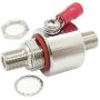 F Type Lightning Arrestor Female to Female Bulkhead with O-Ring 3GHz 75 ohm with 90V Gas Tube Discharge TV Surge Protector Surge Arrester