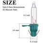 Ruisita Mini Christmas 2.5 Volt Replacement Light Bulbs with Base, 170 Ma, 0.42 Watt for Christmas Trees Decorative Light (60, Clear and Green)