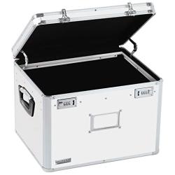 Vaultz Locking File Storage Chest, Two-Handled, Letter/Legal File Storage, 17 1/2 W x 14 D x 12 1/2 H Inches, White (VZ00169)