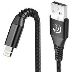 Phone Charger iPhone, MFi Certified Lightning Cable 6ft 2Pack iPhone Charging Cord Nylon Braided Fast Charging Cable Compatible with iPhone SE 2020 12 11 Pro XS Max XR 10 8 7 Plus 6 6s Plus 5c,iPad