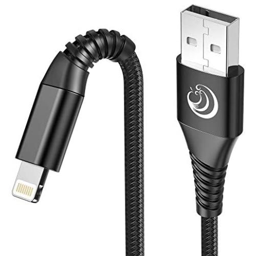 Phone Charger iPhone, MFi Certified Lightning Cable 6ft 2Pack iPhone Charging Cord Nylon Braided Fast Charging Cable Compatible with iPhone SE 2020 12 11 Pro XS Max XR 10 8 7 Plus 6 6s Plus 5c,iPad