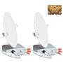 6 Inch LED Recessed Lighting with Junction Box, Smooth Trim, 2 Pack, 12W= 100W, 3000K Warm White, 850LM Dimmable Downlight, Canless Lighting for Shallow Ceiling, Energy Star & ETL Certified