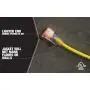 Southwire 2588SW0002 Outdoor Cord-12/3 SJTW Heavy Duty 3 Prong Extension Cord-for Commercial Use (50, Yellow), 50 Feet