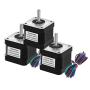 Twotrees Nema 17 Stepper Motor Bipolar 2A 59Ncm(84oz.in) 48mm Body 4-Lead W/ 1m Cable and Connector Compatible with 3D Printer/CNC (3 Pack)