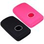 Lcyam Remote Key Fob Covers Durable Silicone Case Fits for 3 4 Button Keys on Side 2019 2020 Mazda 3 CX-30 CX-5 CX-9 Mazda 6 (Black Rose)
