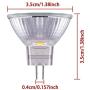 10 Pieces Halogen Light Bulbs MR11 12V FTD Halogen Spotlight Bulbs, GU4 Bi-Pin Base, Glass Cover, Warm White 2700K Dimmable Precision Halogen Reflector Fiber Optic Light Bulb (20 Watt)