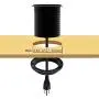 Power Grommet for Desk, Recessed Hidden Mounted Desktop Power Data Outlet with Cover 1 AC Outlets and 2 USB Ports 6.5 ’ft Heavy Duty Power Cord