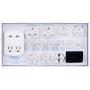 International Plug Adapter Kit, Ceptics World Safest Grounded 13 Adaptor Set Dual USB Ports - Travel Anywhere - Business Use - Perfect for Laptops, Cell Phones, Chargers - Surge Protection