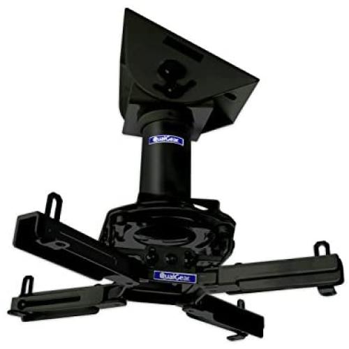 QualGear Pro-AV QG-KIT-VA-3IN-B Projector Mount Kit Accessory Vaulted Ceiling Adapter, 3'' 1.5'', Black