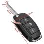 Keyless Entry Remote Key Fob for Audi A3 A4 A6 A8 TT Q7 S6 Quattro, 4 Button Entry Remote Control Replacement for MYT8Z0837231, 4D0837231E, 4D0837231P (NO Chips)