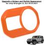 Headlight Lamp Switch Trim Cover Button Decoration Interior Accessories for 2018-2021 Jeep Wrangler JL JLU & Gladiator JT (Orange)