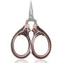 BIHRTC Little Scissors Embroidery Scissors Sharp Stainless Steel Straight Tip Scissor Cross Stitch Sewing Tool Detail Craft Shears for DIY Craft Thread Cutting, Needlework, Sewing