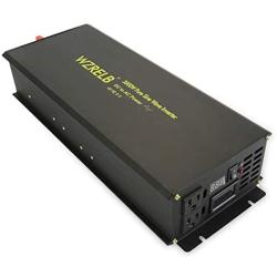 WZRELB Power Inverter 3000W Pure Sine Wave Inverter 24V 120V Dc AC Converter