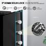 Safe Security Box, Digital Keypad and Key Lock for Cash Money Jewelry, Fireproof Waterproof Safe Cabinet with Induction Light (1.53CUB)