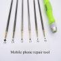 Screwdriver 6 in 1 double head multifunction screwdriver set 1.5MM/0.8MM/2.0MM/T2/T4/T5/T6 for repairing Mobile phone and electronic product