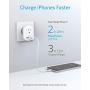 Anker European Travel Adapter, PowerExtend USB Plug International Power Adapter with 2 USB and 1 Outlet, US to Most of Europe EU Spain Iceland Italy France Germany