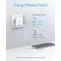Anker European Travel Adapter, PowerExtend USB Plug International Power Adapter with 2 USB and 1 Outlet, US to Most of Europe EU Spain Iceland Italy France Germany