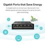 TP-Link Litewave 5 Port Gigabit Ethernet Switch | Desktop Ethernet Splitter | Plastic Case | Unshielded Network Switch | Plug & Play | Fanless Quiet | Unmanaged (LS1005G)