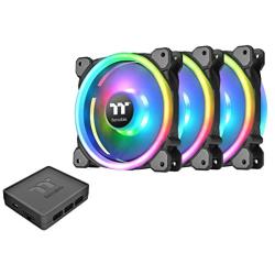 Thermaltake Riing Trio 12 RGB TT Premium Edition 120mm Software Enabled 30 Addressable LED 9 Blades Case/Radiator Fan - 3 Pack - CL-F072-PL12SW-A, Trio RGB