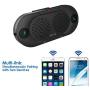 Besign BK06 Bluetooth 5.0 in Car Speakerphone with Visor Clip, Wireless Car Kit for Handsfree Talking, Motion Auto On, Siri Google Assistant Support, Dual 2W Speakers, Black