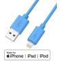 iPhone Charger MFi-Certified Lightning Cable - Made for iPhone X / 8/8 Plus / 7/7 Plus / 6/6 Plus / 5S (6FT Blue)