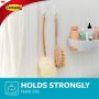 Command Bath Medium Hooks, 3 lb Capacity, 2 Hooks, 2 Strips, BATH18-ES
