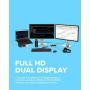 VisionTek VT1000 Universal Dual Full HD USB 3.0 Laptop Monitor Docking Station, Displaylink, HDMI, DisplayPort, VGA, RJ45 Ethernet, for MacBook & Windows (901147) VisionTek VT1000 Universal Dual Full HD USB 3.0 Laptop Monitor Docking Station, Displaylink, HDMI, DisplayPort, VGA, RJ45 Ethernet, for MacBook & Windows (901147)