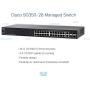 Cisco SG350-28 Managed Switch with 28 Gigabit Ethernet (GbE) Ports with 24 Gigabit Ethernet RJ45 Ports plus 2 SFP Slots, 2 Gigabit Ethernet Combo, Limited Lifetime Protection (SG350-28-K9-NA)