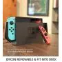 Dockable Case for Nintendo Switch, Mumba [Blade Series] TPU Grip Protective Cover Case Compatible with Nintendo Switch Console and Joy-Con Controller (Black)
