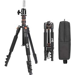 GEX Multifunction Mannequin Tripod (Camera) Stand Canvas Block Training Doll Manikin Head Wig Stand for Cosmetology Hairdressing (Black)
