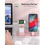 Conido Charging Station for Apple Products, 3 in 1 Charging Dock for Apple Watch SE 6 5 4 3 2 1, Charging Stand for AirPods 1 2 iPhone SE New 11 Pro Max XR XS Max X 8 Plus 7 Plus 6S Plus 5 5S SE 5C