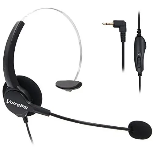 VoiceJoy 2.5mm Phone Headset w/Noise Canceling Boom Mic in-line Volume Mute-Switch for Panasonic Cordless Phones and Grandstream Polycom Cisco Linksys SPA Panasonic Gigaset AT&T VoiceJoy 2.5mm Phone Headset w/Noise Canceling Boom Mic in-line Volume Mute-Switch for Panasonic Cordless Phones and Grandstream Polycom Cisco Linksys SPA Panasonic Gigaset AT&T