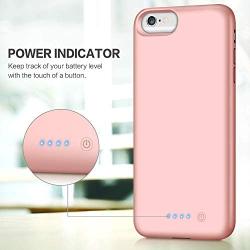 Battery Case for iPhone 6s Plus/6 Plus/7 Plus/8 Plus,8500mAh Portable Charging Case External Battery Pack for iPhone 6s Plus/6 Plus/7 Plus/8 Plus Rechargeable Charger Case Backup Power Bank(5.5 inch)