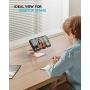 Nulaxy Phone Stand, Fully Foldable, Adjustable Desktop Phone Holder Cradle Dock - Rose Gold