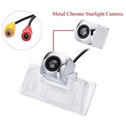 aSATAH Chrome Starlight Car Rear View Camera for Nissan Altima/Latio/Tiida Sedan/Maxima/Teana &Vehicle Camera Waterproof and Shockproof Reversing Backup Camera (Chrome Starlight Camera)