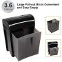 Zoomyo 10-Sheet Cross-Cut Paper, CD and Credit Card Home Office Shredder, P-4 High Security Shredders with 3.6 Gallons Wastebasket, Separated CD Container, Black