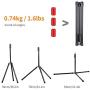 K&F Concept 2 Packs 79 inch/6.59 ft Aluminium Photo Studio Tripod Light Stands for Video HTC Vive VR, Portrait, Product Photography, Relfectors, Softboxes, Umbrellas, Backgrounds