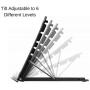 Baobeir Mesh Ventilated Adjustable Laptop Stand for Laptop/Notebook/iPad/Fire 7/Fire 8/Fire 10/Samsung Tab/Tablet and More (Black)