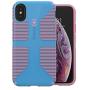 Speck Products iPhone Xs/iPhone X Case, CandyShell Grip, Azure Blue/Melon Pink