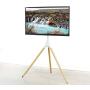 VIVO White Artistic Easel 45 to 65 inch LED LCD Screen, Studio TV Display Stand, Adjustable TV Mount with Swivel and Tripod Base STAND-TV65AW