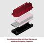 Vantec ICEBERQ M.2 NVMe/SSD Heat Sink with Thermal Pad (HS-NVME150-RD, Red)