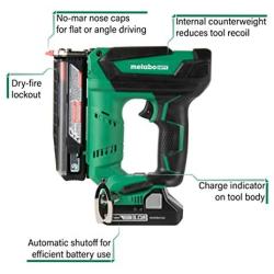 Metabo HPT NP18DSALM 18V Cordless 1-3/8 in. 23-Gauge Pin Nailer Kit
