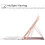 Fintie Keyboard Case for iPad Pro 11'' 2020 (2nd Generation), iPad Pro 11 Inch 2018 - Soft TPU Back Stand Cover with Pencil Holder, Magnetically Detachable Wireless Bluetooth Keyboard, Rose Gold